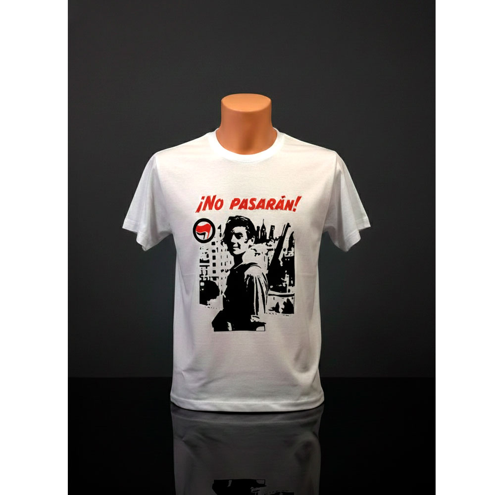 Camiseta No Pasarán de Ouh Rebel con diseño de resistencia y antifascista